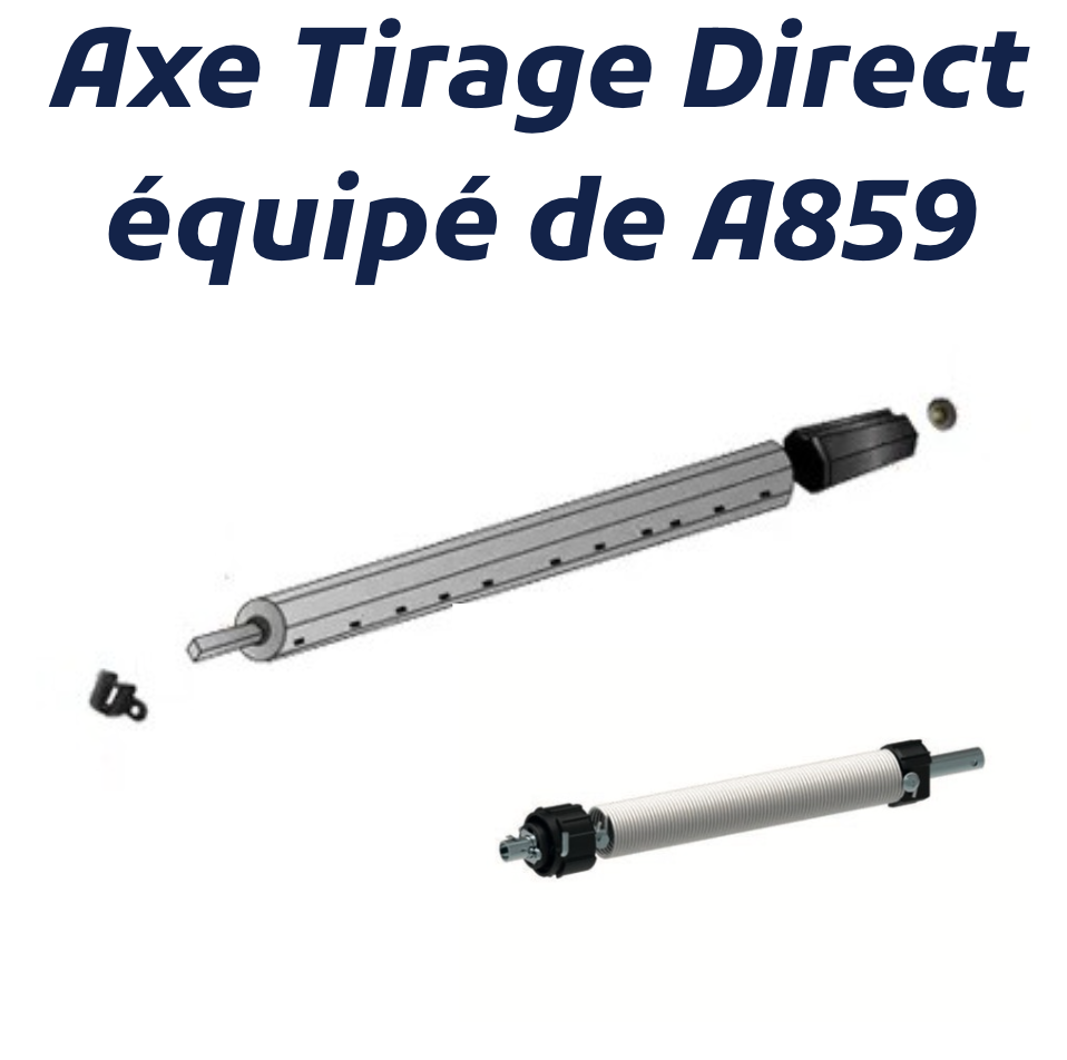 Axe équipé pour installer un tirage direct PETIT A8569