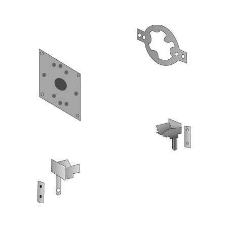 KIT TUNNEL pour motorisation en axe de 60 en motorisation SOMFY ou AOK