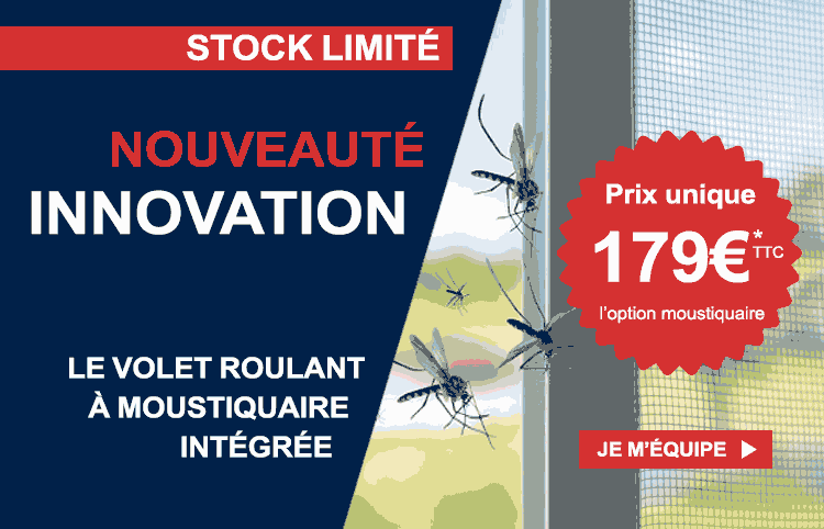 VOLET ROULANT A MOUSTIQUAIRE INTEGREE