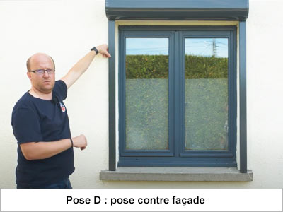 Pose D pose contre façade