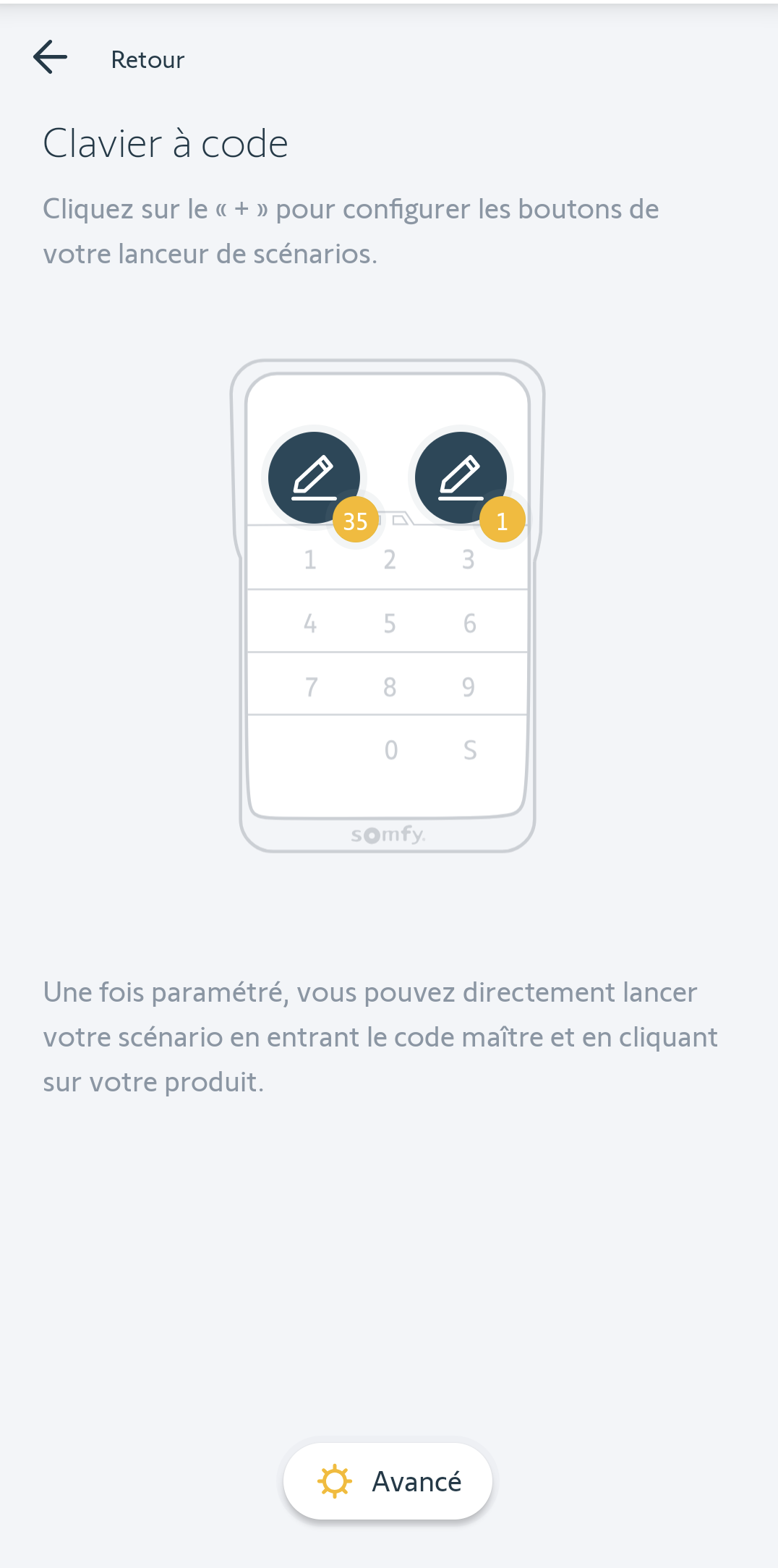 Clavier à code Somfy