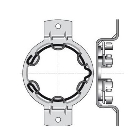 Support moteur LT50 décalé (pour caisson PVC)