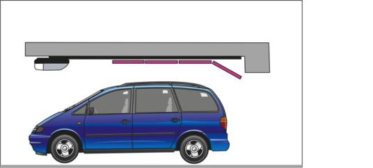 Espace pour porte de garage