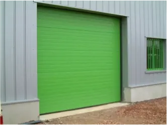 Porte de garage verte